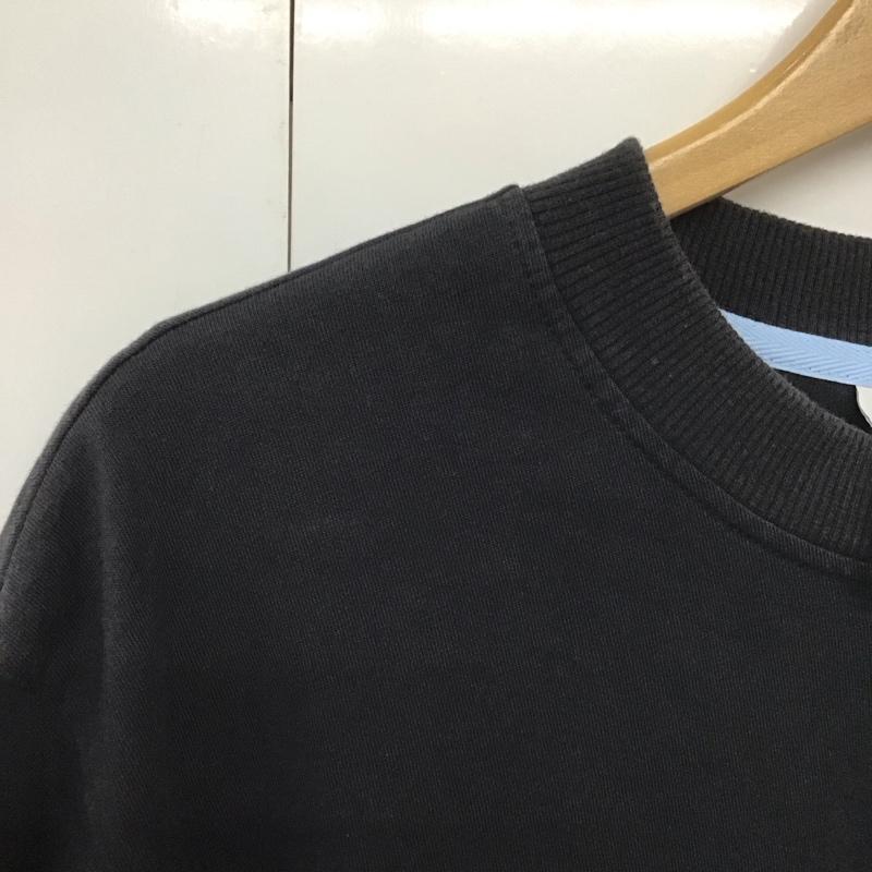 アディダス adidas Tシャツ 半袖 半袖カットソー プリントTシャツ クルーネックカットソー ロゴ、文字 黒 / ブラック /  メンズ USED 古着 中古 10140133