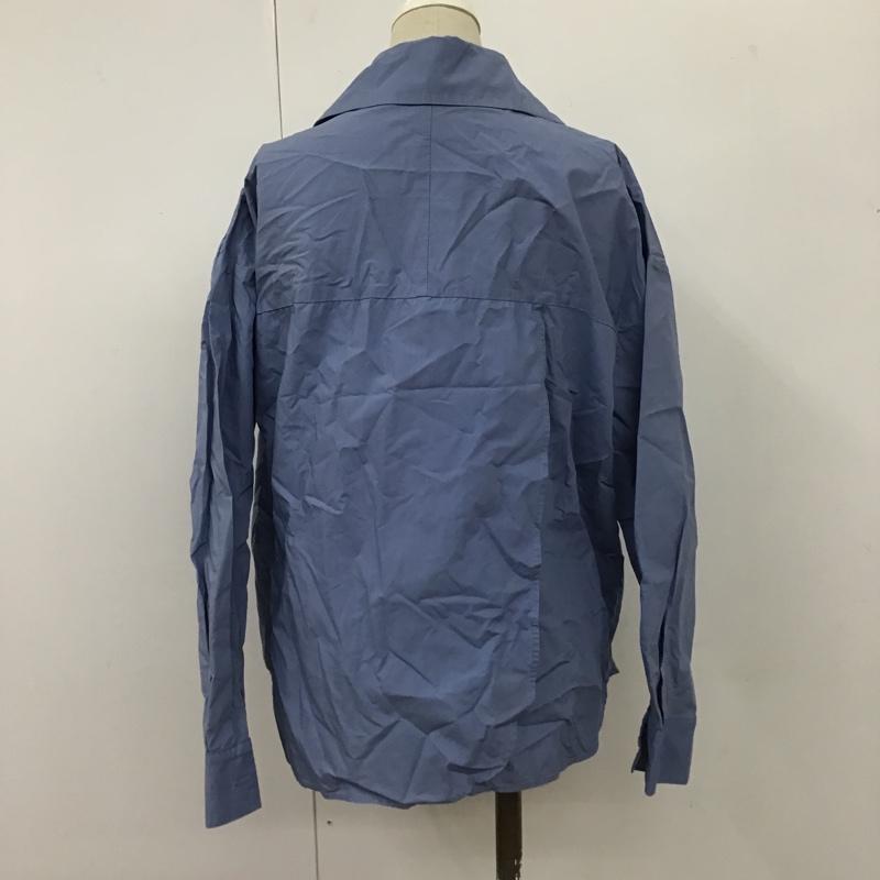 オペークドットクリップ OPAQUE.CLIP シャツ、ブラウス 長袖 M 無地 水色 / ライトブルー /  レディース USED 古着 中古 10105887