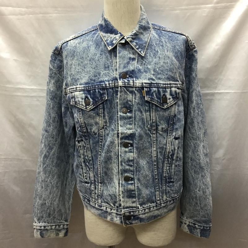 リーバイストラウスアンドコー Levi Strauss & co. ジャケット、上着 ジャケット、ブレザー デニムジャケット カラージャケット 長袖ジャケット ブルゾン Gジャン L 無地 インディゴ / インディゴ /  メンズ USED 古着 中古 10115231