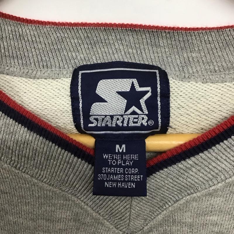 スターター STARTER トレーナー 長袖 長袖トレーナー スウェット Vネック プルオーバー M 無地 灰 / グレー /  メンズ USED 古着 中古 10142396