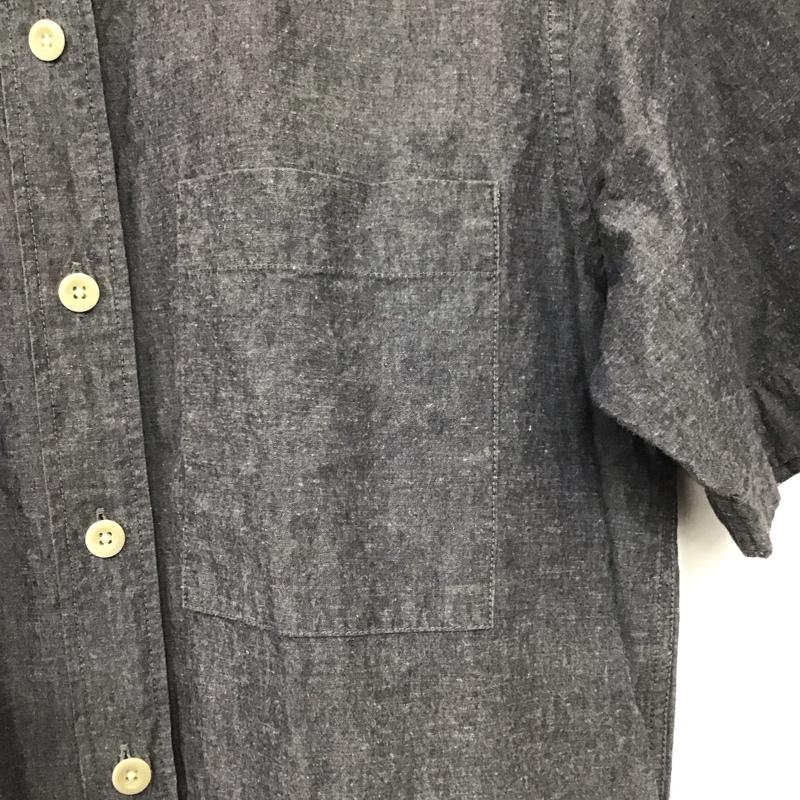 エムエイチエル MHL. ワンピース ロングスカート 半袖シャツワンピース ロングワンピース 前開シャツワンピース 1 無地 灰 / グレー /  レディース USED 古着 中古 10135254