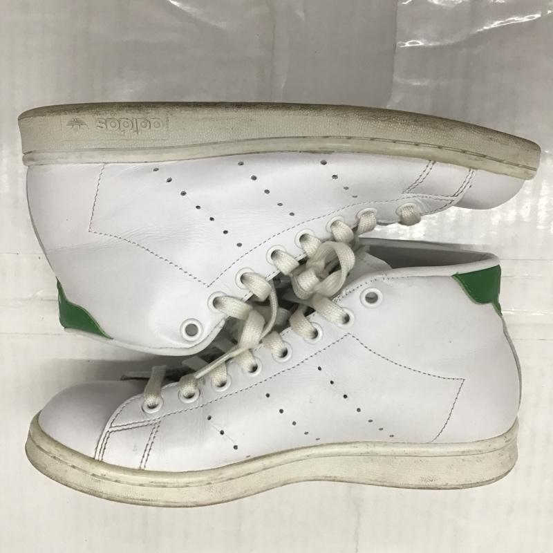 アディダス adidas スニーカー スニーカー S75028 STAN SMITH MID 23cm 23.0cm ロゴ、文字 白 / ホワイト / X 緑 / グリーン /  レディース USED 古着 中古 10118135