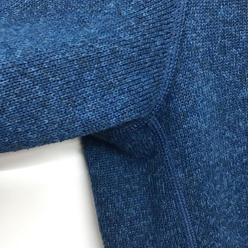パタゴニア patagonia カットソー 長袖 25522fa17 ベターセータープルオーバー ハーフジップ M ロゴ、文字 青 / ブルー /  メンズ USED 古着 中古 10143524