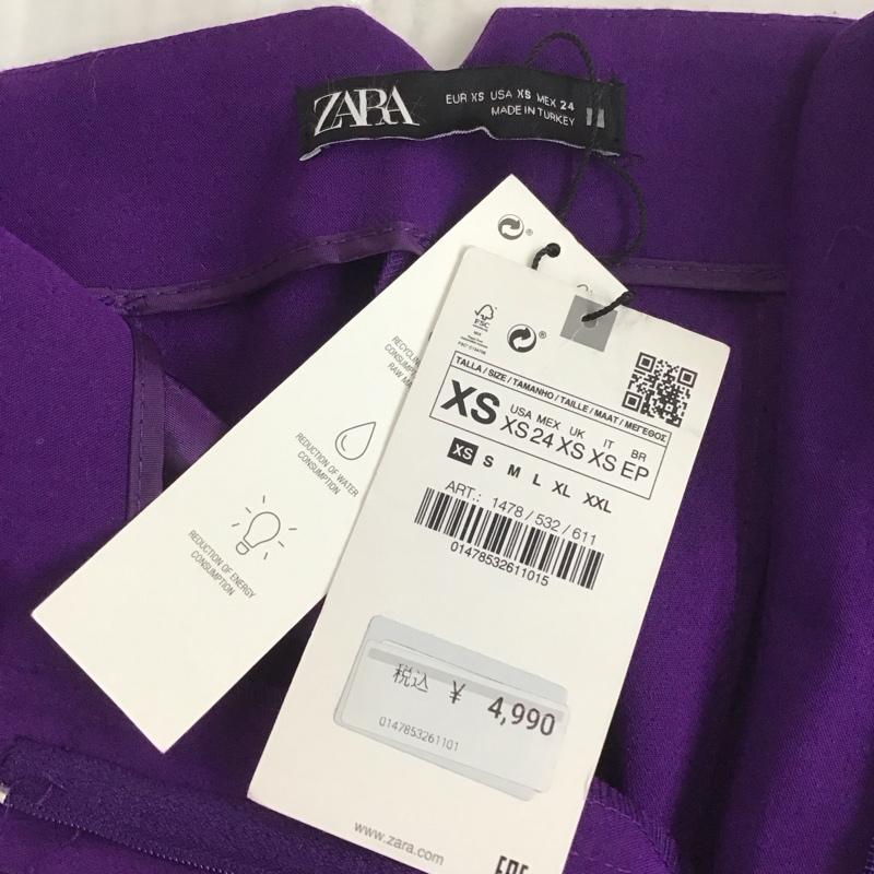 ザラ ZARA パンツ スラックス XS 無地 紫 / パープル /  レディース USED 古着 中古 10110509