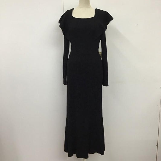 マーキュリーデュオ MERCURYDUO ワンピース ロングスカート 002410301101-01 2WAY ラッフルマーメイド ニットワンピース M 無地 黒 / ブラック /  レディース USED 古着 中古 10117690