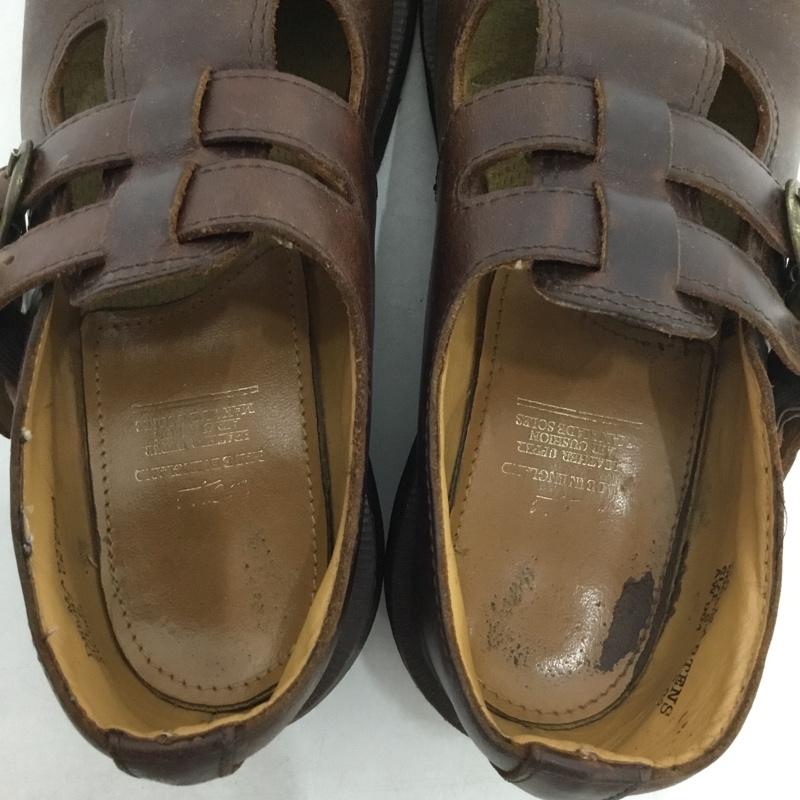 ドクターマーチン Dr.Martens 革靴 革靴 8065 メリージェーン 6 レザー ロゴ、文字 茶 / ブラウン /  レディース USED 古着 中古 10141924