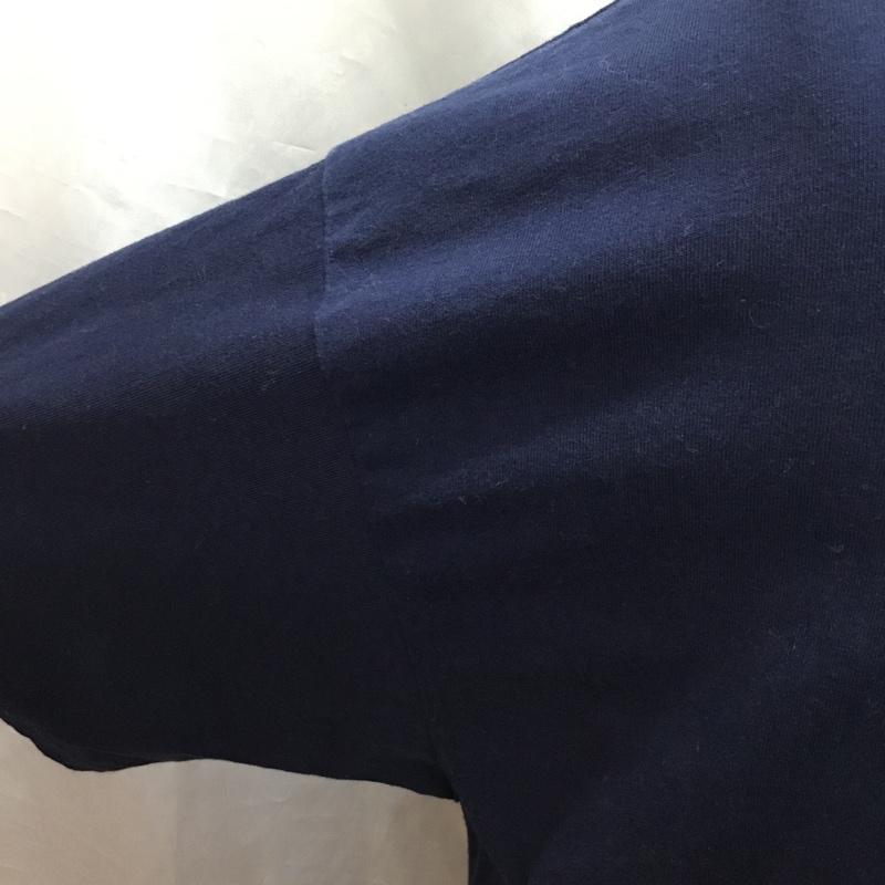 フリークスストア FREAK S STORE Tシャツ 半袖 FS-ST-01 クマ 刺繍 クルーネック L ワンポイント 紺 / ネイビー /  メンズ USED 古着 中古 10120992