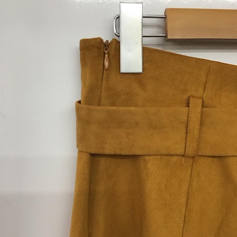 ザラ ZARA スカート ミニスカート S 無地 茶 / ブラウン /  レディース USED 古着 中古 10142918