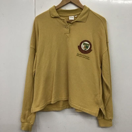 マウジー MOUSSY トレーナー 長袖 010eaq90-5460 FREE 無地 黄 / イエロー /  レディース USED 古着 中古 10120171