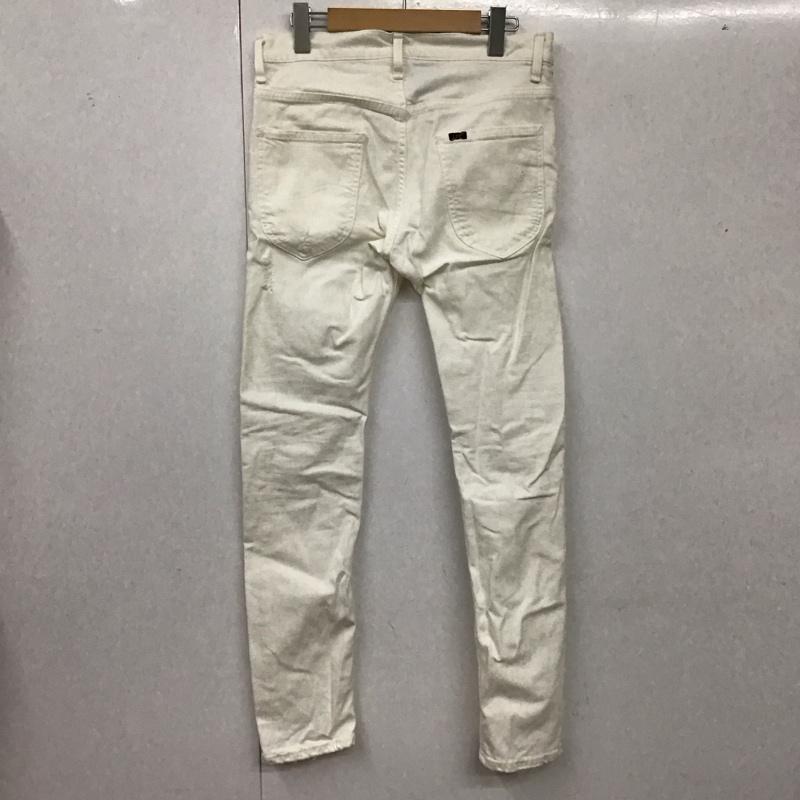 リーライダース LEERIDERS パンツ デニム、ジーンズ デニムパンツ スリムパンツ ストレッチパンツ ジーンズ akm S 無地 白 / ホワイト /  メンズ USED 古着 中古 10117838