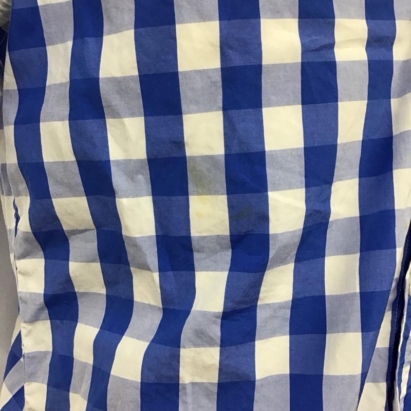 カールヘルム KARLHELMUT シャツ、ブラウス 半袖 半袖シャツ カラーシャツ 半袖カットソー チェックシャツ M チェック 白 / ホワイト / X 青 / ブルー /  メンズ USED 古着 中古 10117277