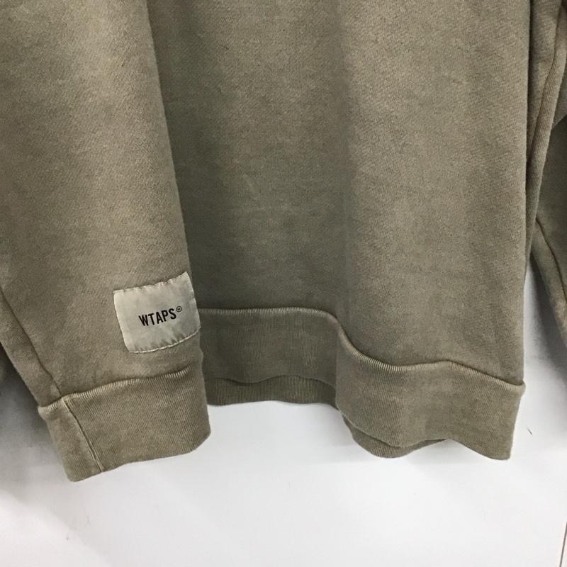 ダブルタップス WTAPS トレーナー 長袖 長袖トレーナー スウェット クルーネック プルオーバー 2 ロゴ、文字 茶 / ブラウン /  メンズ USED 古着 中古 10141706