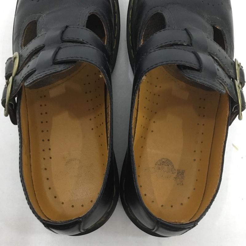 ドクターマーチン Dr.Martens 革靴 革靴 GV120 ベルト メリージェーンシューズ UK5 US：7  黒 / ブラック /  レディース USED 古着 中古 10139219