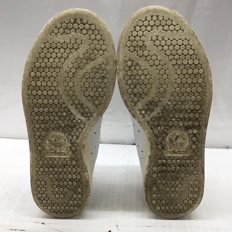 アディダス adidas スニーカー スニーカー BC0417 STAN SMITH ベルクロ 22.5cm 22.5cm ロゴ、文字 白 / ホワイト / X 金 / ゴールド /  レディース USED 古着 中古 10118415