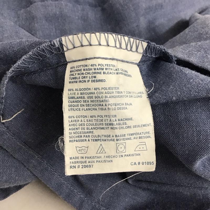 ディッキーズ Dickies シャツ、ブラウス 長袖 長袖シャツ 無地シャツ カラーシャツ XL 無地 インディゴ / インディゴ /  メンズ USED 古着 中古 10134699