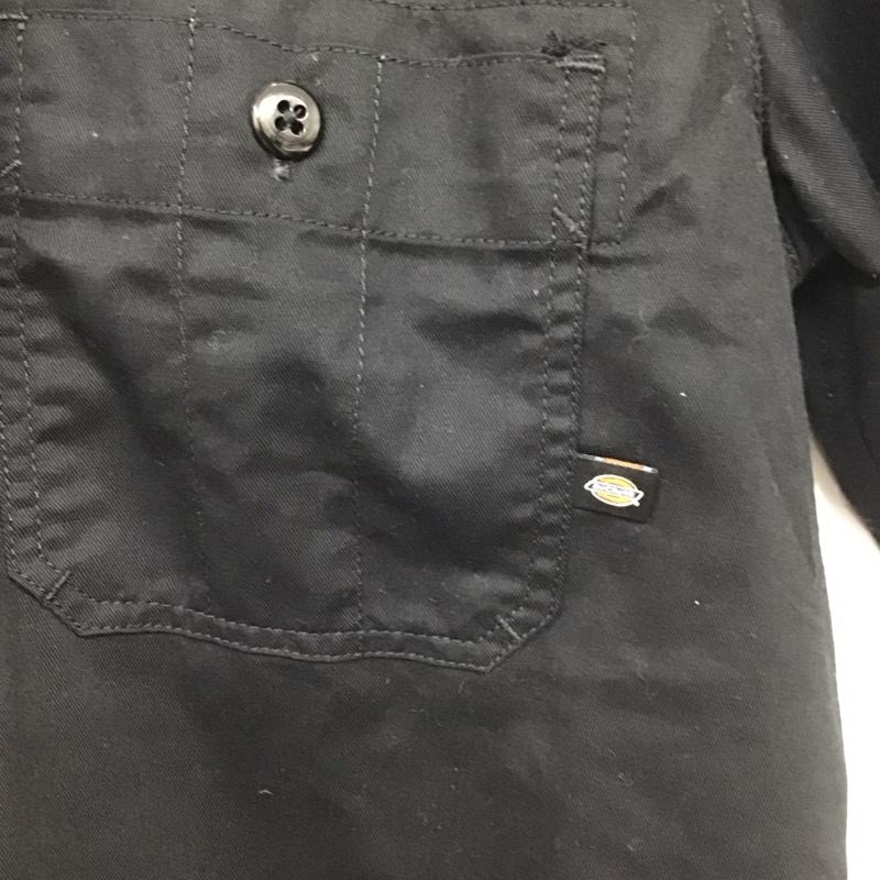 ディッキーズ Dickies シャツ、ブラウス 半袖 半袖シャツ 無地シャツ ポケットシャツ M 無地 黒 / ブラック /  メンズ USED 古着 中古 10137500