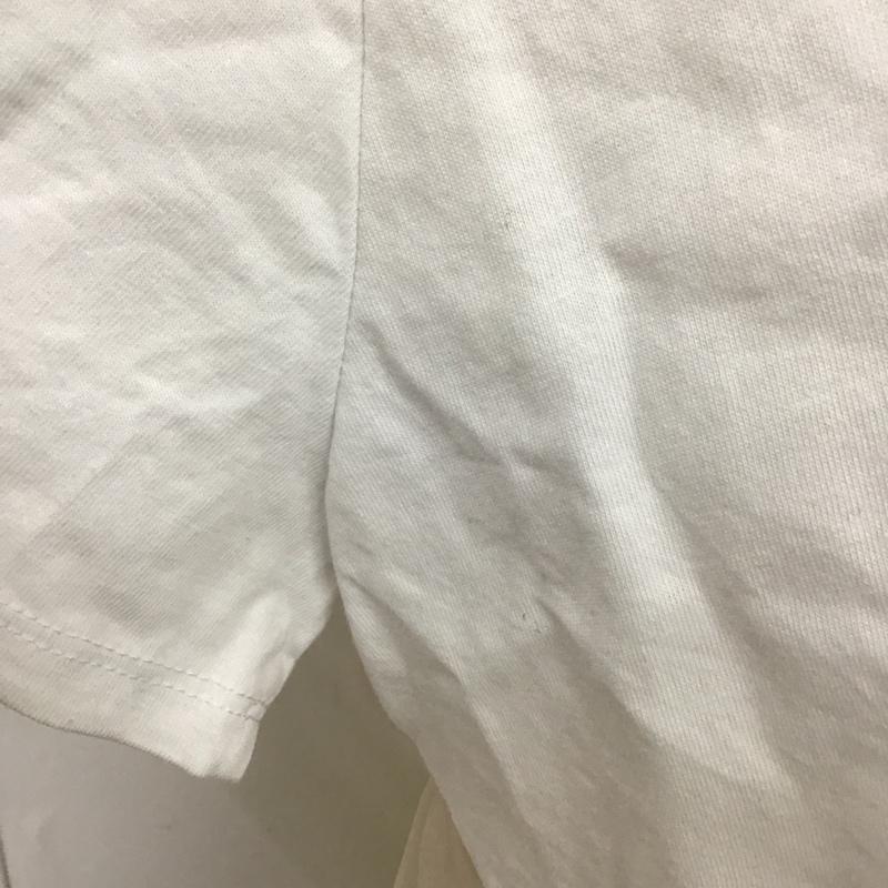 ザラ ZARA カットソー 半袖 S 無地 白 / ホワイト / X 黄 / イエロー /  レディース USED 古着 中古 10105890