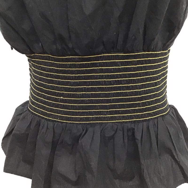 ザラ ZARA カットソー 半袖 M 無地 黒 / ブラック /  レディース USED 古着 中古 10150916