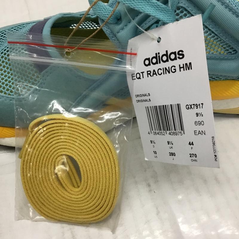 アディダス adidas スニーカー スニーカー GX7917 EQT RACING HM 28cm 箱有 HUMAN MADE 28.0cm ワンポイント 水色 / ライトブルー / X 黄 / イエロー /  メンズ USED 古着 中古 10107863