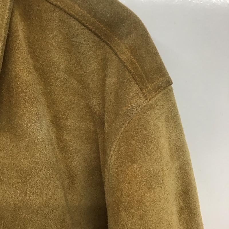 古着 USED ジャケット、上着 ジャケット、ブレザー レザージャケット ボタンジャケット アウター 古着 L 無地 ベージュ / ベージュ /  メンズ USED 古着 中古 10135780