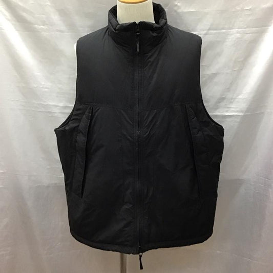 フリークスストア FREAK S STORE ベスト ベスト ジップアップダウンジャケット アウター スタンドカラー M 無地 黒 / ブラック /  メンズ USED 古着 中古 10122693