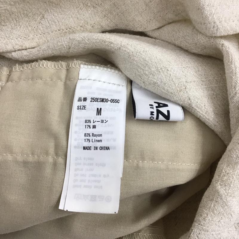 アズールバイマウジー AZUL BY MOUSSY セットアップ セットアップ 250ESM30-055C ルーズドルマンシャツジャケット センタープレススリットフレアパンツ M 無地 ベージュ / ベージュ /  レディース USED 古着 中古 10108929