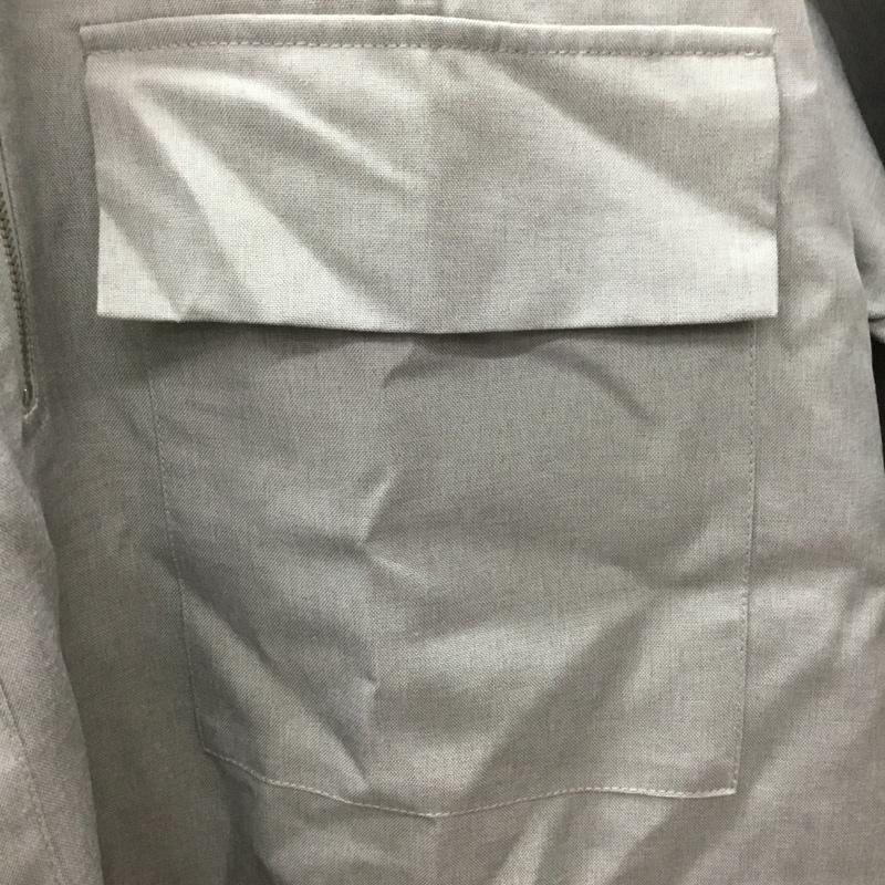 ビーノ Beno シャツ、ブラウス 半袖 ハーフジップ L 無地 灰 / グレー /  メンズ USED 古着 中古 10117781