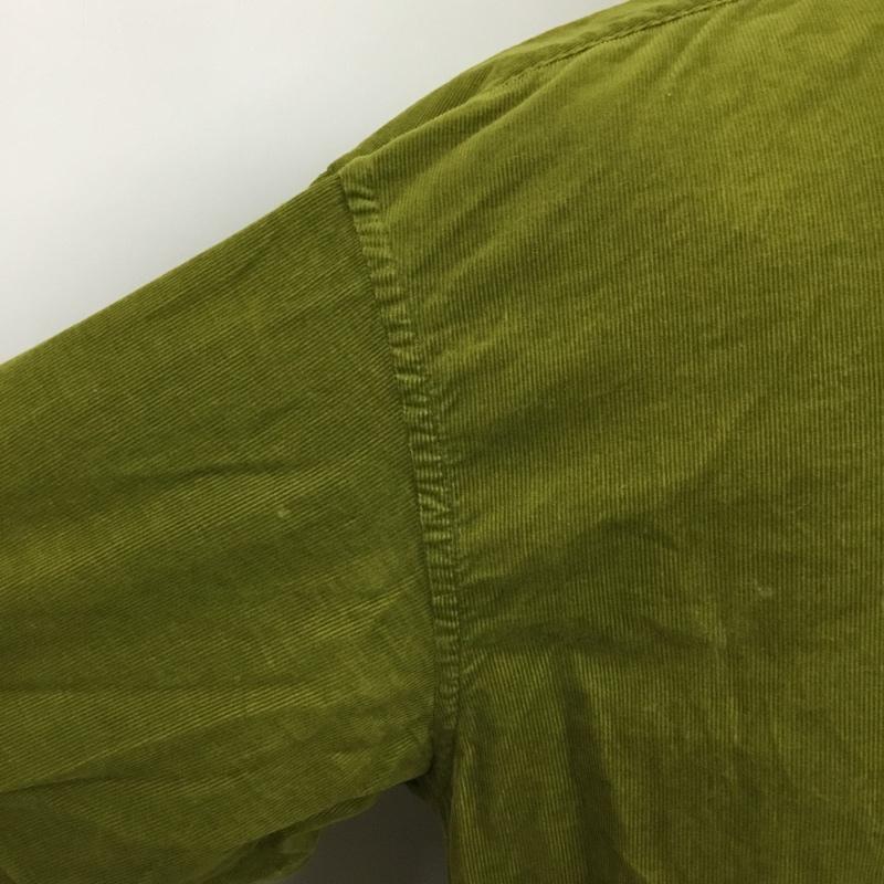 ポールスミスジーンズ Paul Smith JEANS シャツ、ブラウス 長袖 長袖シャツ コーデュロイシャツ カジュアルシャツ カラーシャツ L 無地 緑 / グリーン /  メンズ USED 古着 中古 10110038