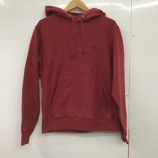 チャンピオン Champion パーカー 長袖 長袖パーカー プルオーバーパーカー スウェット L ロゴ、文字 えんじ / ワインレッド /  メンズ USED 古着 中古 10149140