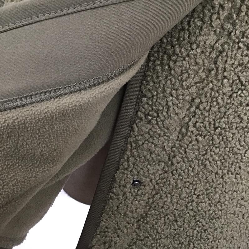 ユニクロ UNIQLO ジャケット、上着 ジャケット、ブレザー 241-429667 ボアフリースクルーネックカーディガン XL 無地 カーキ / カーキ /  レディース USED 古着 中古 10111455