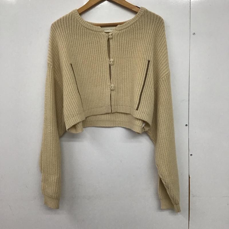 エヘカソポ ehka sopo カーディガン 長袖 FREE 無地 ベージュ / ベージュ /  レディース USED 古着 中古 10147190