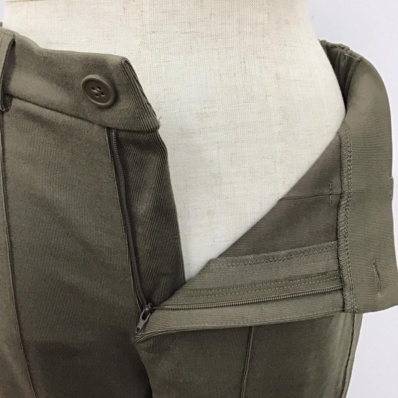 スローバイスライ THROW by SLY ボトムス ボトムス 030ES081-3040 TEXTURE CUT BELL BOTTOM ベルボトム フレア 1 無地 カーキ / カーキ /  レディース USED 古着 中古 10120138