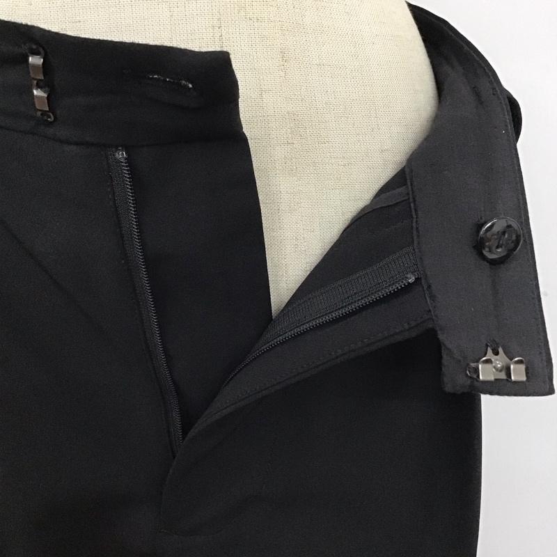 スライ SLY パンツ スラックス 030FSR31-2520 TUCK TAPERED PT テーパードパンツ センタープレス 2 無地 黒 / ブラック /  レディース USED 古着 中古 10109485
