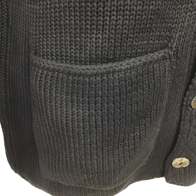 ハリウッドランチマーケット HOLLYWOOD RANCH MARKET ジャケット、上着 ジャケット、ブレザー ニットジャケット ノーカラージャケット アウター L 無地 黒 / ブラック /  メンズ USED 古着 中古 10124562