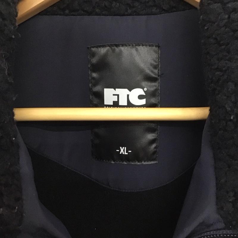 エフティーシー FTC ジャケット、上着 ジャケット、ブレザー ジップアップジャケット フリースジャケット アウター スタンドカラー XL 無地 黒 / ブラック /  メンズ USED 古着 中古 10137325