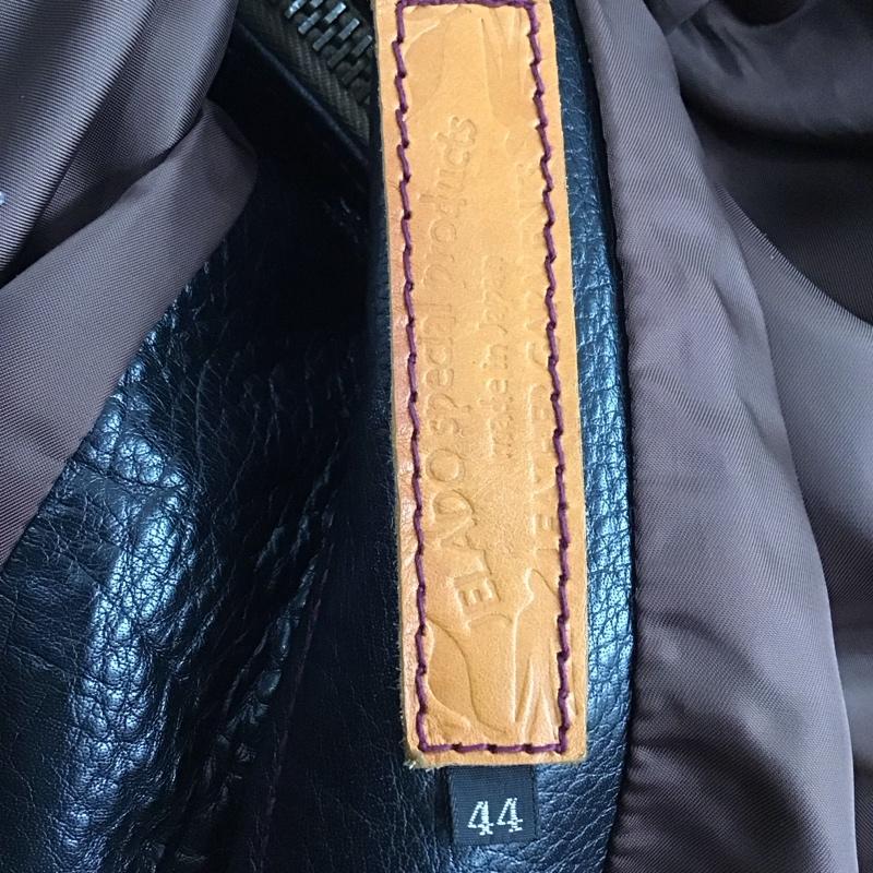 ジェラード JELADO ジャケット、上着 レザージャケット 44 無地 黒 / ブラック /  メンズ USED 古着 中古 10123498