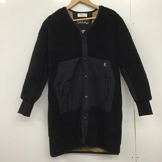 カケラ&トランクイル KAKELA&TRANQUIL コート コート一般 12007-192-20 フリースコート FREE 無地 黒 / ブラック /  レディース USED 古着 中古 10145724