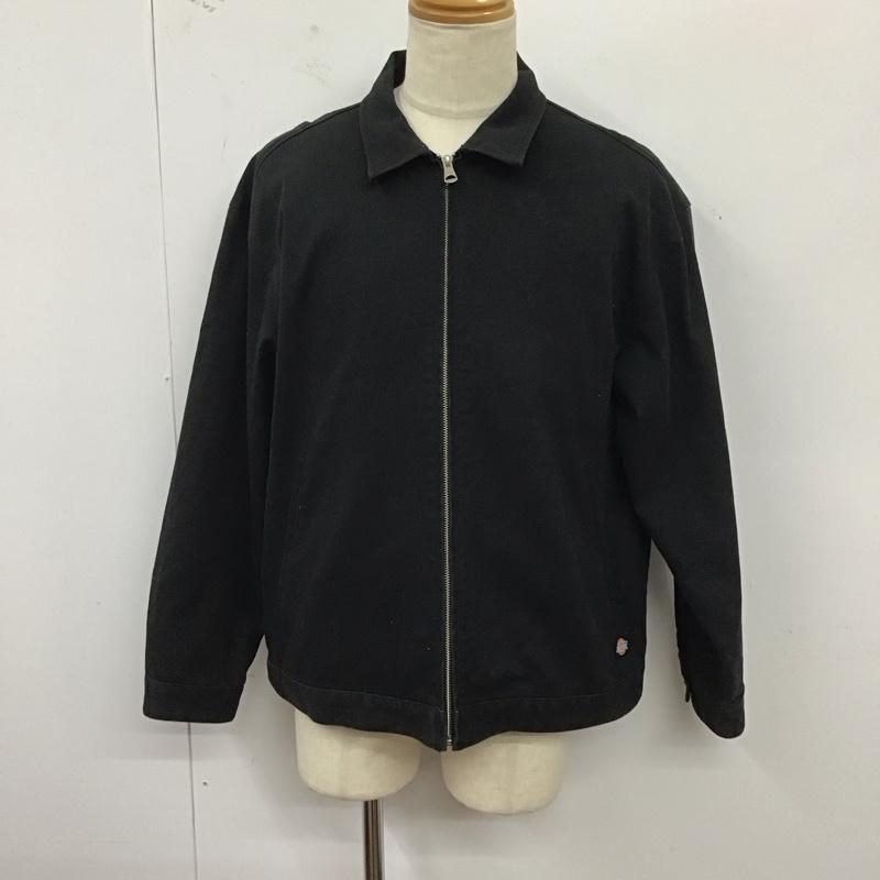 ディッキーズ Dickies ジャケット、上着 ジャケット、ブレザー ジップアップジャケット ジャンパー ジャケット カジュアルジャケット アウター M 無地 黒 / ブラック /  メンズ USED 古着 中古 10123952
