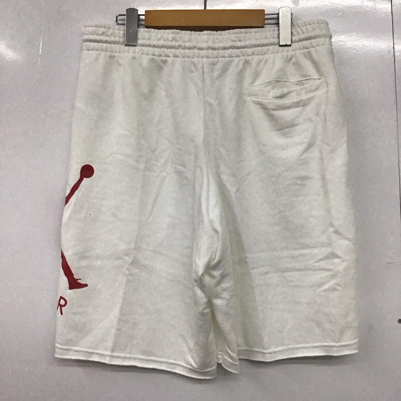 エアジョーダン AIR JORDAN パンツ ショートパンツ ショートパンツ ハーフパンツ カジュアルパンツ スウェットパンツ M ロゴ、文字 白 / ホワイト /  メンズ USED 古着 中古 10145547