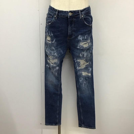 ザラ ZARA パンツ デニム、ジーンズ 0905 380 407 ストレッチ ダメージ加工 青 / ブルー /  メンズ USED 古着 中古 10119201