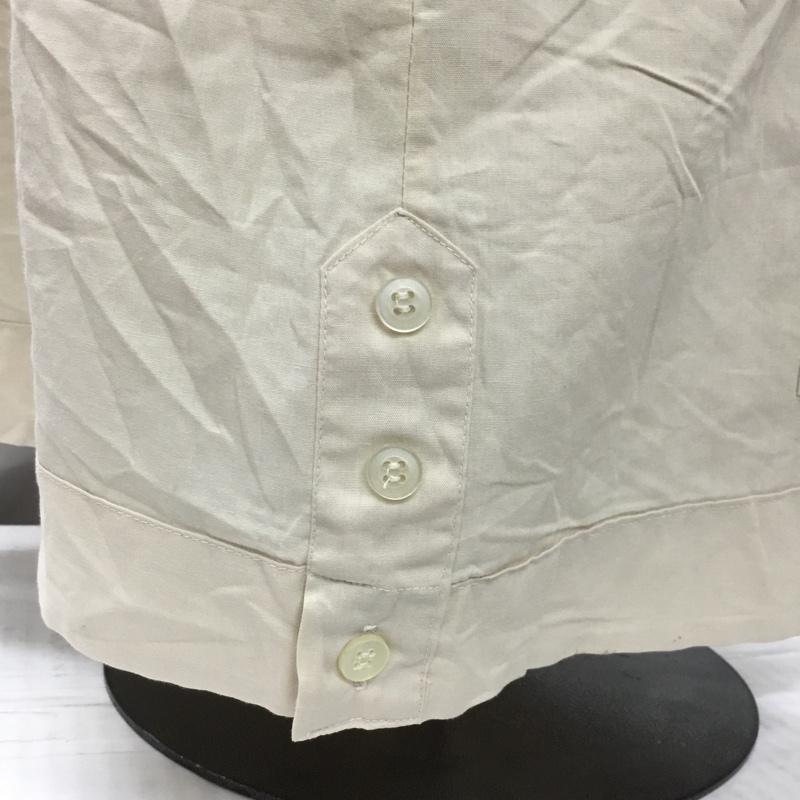 古着 USED シャツ、ブラウス 半袖 L 無地 ベージュ / ベージュ /  メンズ USED 古着 中古 10106296