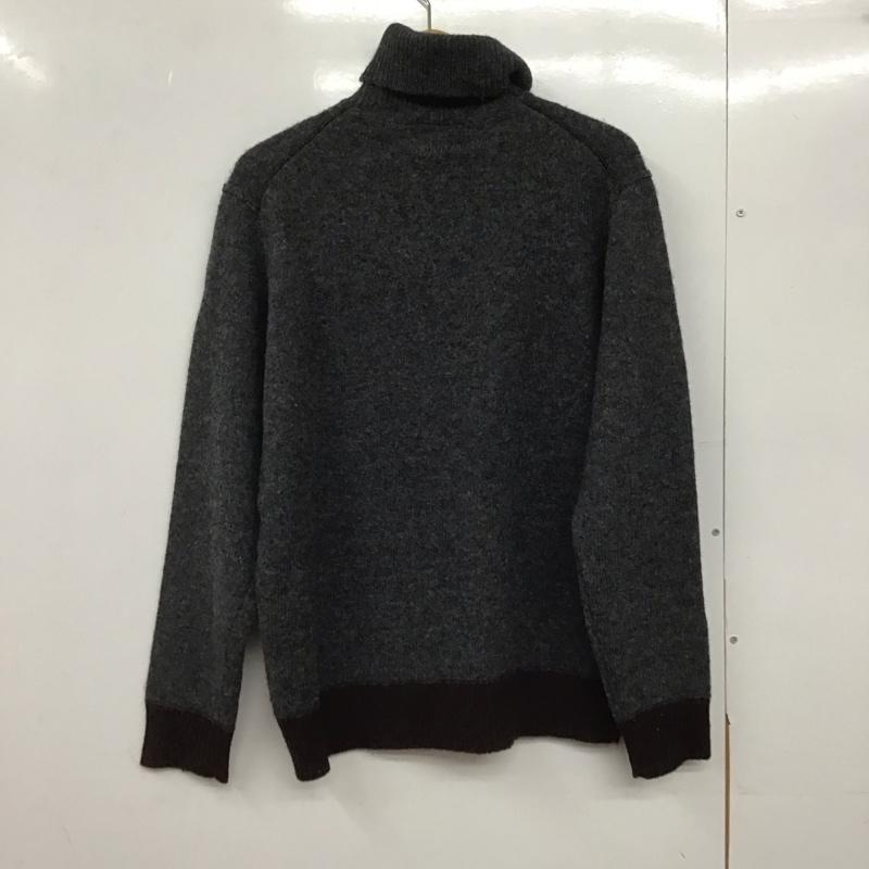 タケオキクチ TAKEO KIKUCHI ニット、セーター 長袖 長袖ニットカットソー タートルネック セーター 3 無地 灰 / グレー /  メンズ USED 古着 中古 10145107