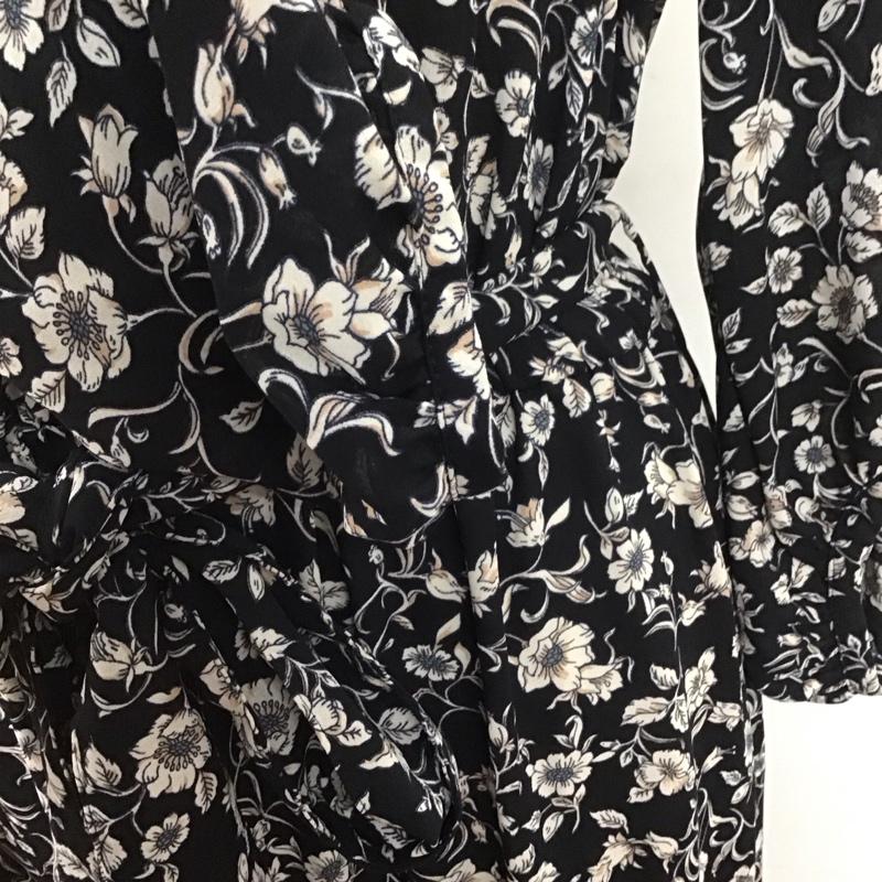 グリーンレーベルリラクシング green label relaxing ワンピース ロングスカート 3626-199-1859 KF P ナシジFLW PRT 前開き 花柄 黒 / ブラック /  レディース USED 古着 中古 10108339
