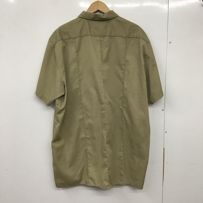 ディッキーズ Dickies シャツ、ブラウス 半袖 半袖シャツ 無地シャツ ポケットシャツ XXL 無地 ベージュ / ベージュ /  メンズ USED 古着 中古 10139891