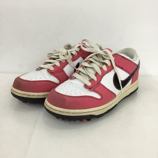 ナイキ NIKE スニーカー スニーカー 487116-101 ゴルフシューズ 23.5cm 23.5cm ロゴ、文字 白 / ホワイト / X 黒 / ブラック / X 桃 / ピンク /  レディース USED 古着 中古 10148802