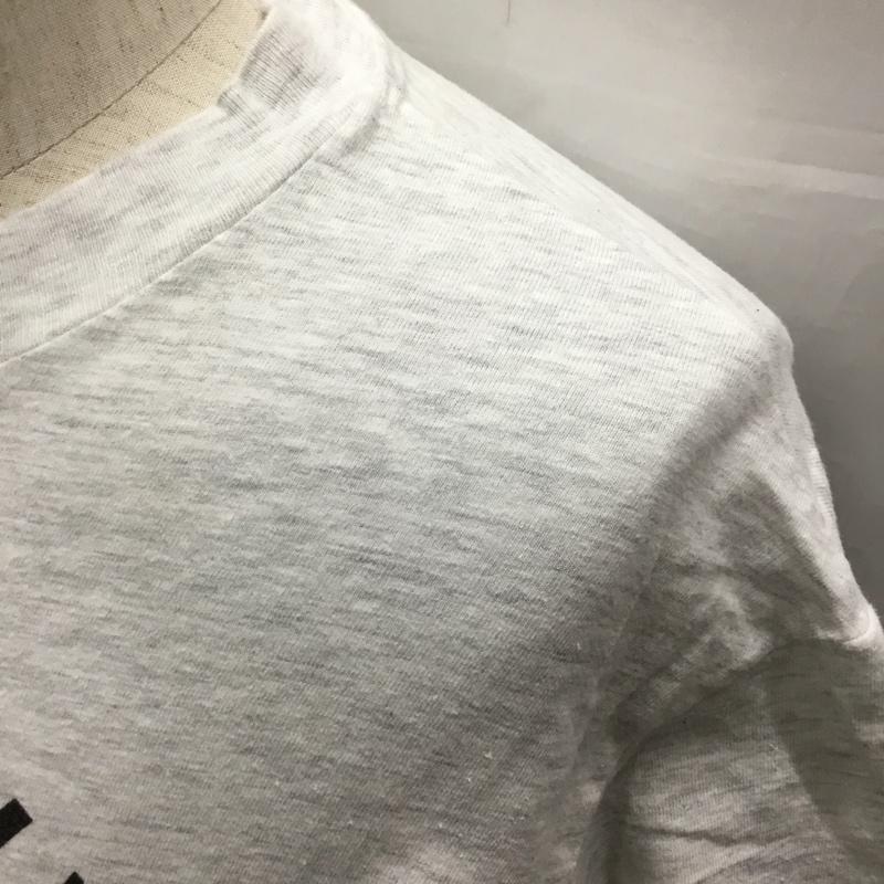 ヘインズ HANES Tシャツ 半袖 半袖カットソー プリントTシャツ クルーネックカットソー M プリント 灰 / グレー /  メンズ USED 古着 中古 10122930