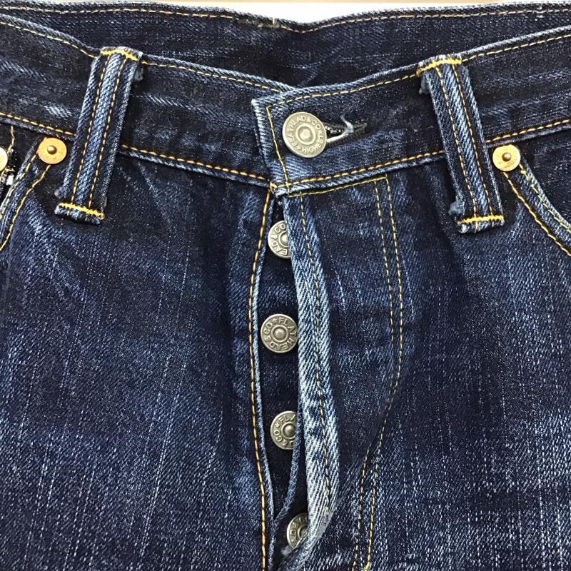 フラットヘッド The Flat Head パンツ デニム、ジーンズ デニムパンツ ストレートパンツ ワイドパンツ カジュアルパンツ 33インチ 無地 インディゴ / インディゴ /  メンズ USED 古着 中古 10114176