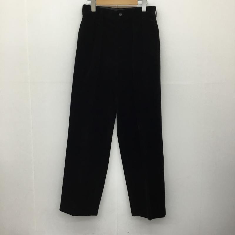 ポールスミス Paul Smith パンツ スラックス コーデュロイ　PS-1877　90s　2タックスラックス 29インチ 無地 黒 / ブラック /  メンズ USED 古着 中古 10142019