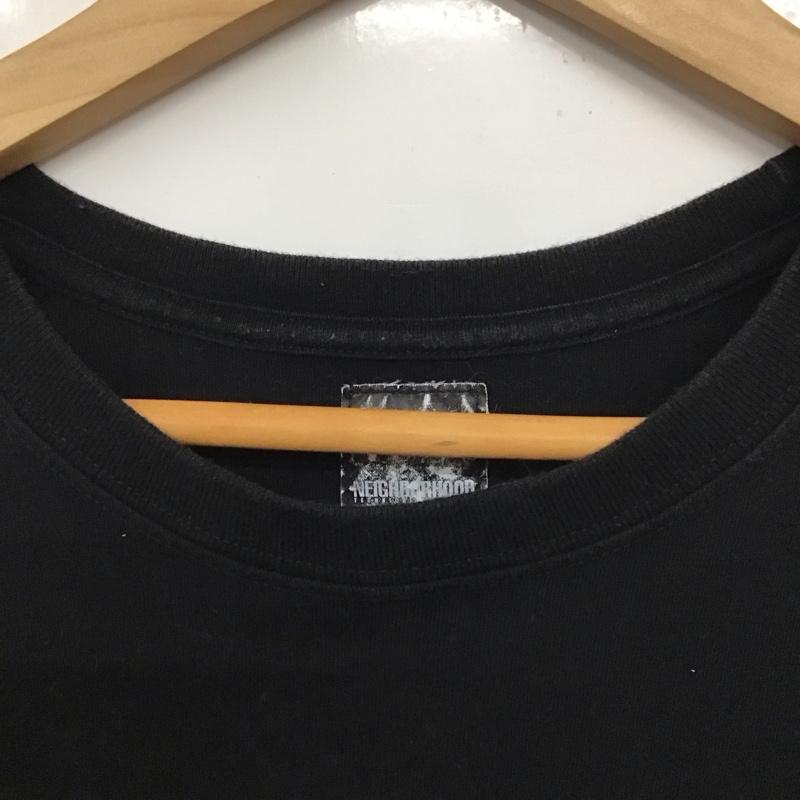 ネイバーフッド NEIGHBORHOOD Tシャツ 半袖 半袖カットソー プリントTシャツ クルーネックカットソー fragment 4 プリント 黒 / ブラック /  メンズ USED 古着 中古 10132679