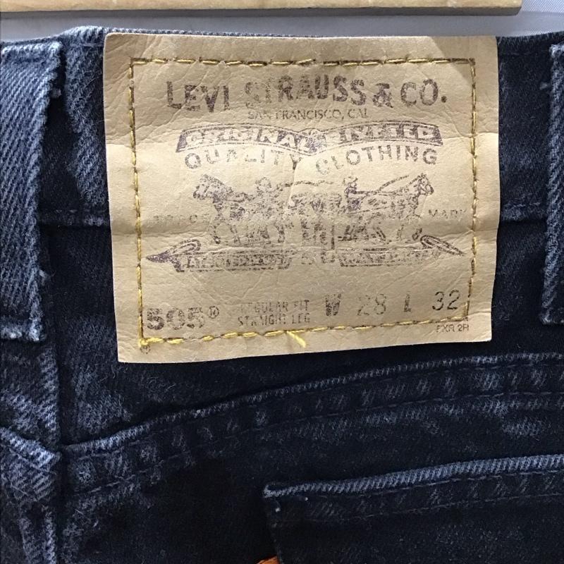 リーバイストラウスアンドコー Levi Strauss & co. パンツ デニム、ジーンズ 40505-4159 ブラックデニムパンツ スリムパンツ 28インチ 無地 黒 / ブラック /  メンズ USED 古着 中古 10116295